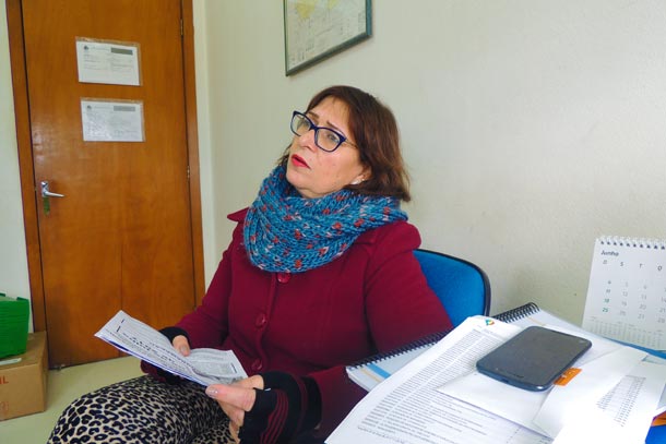 Angélica de Franceschi é a presidente da Comunidade São Cláudio