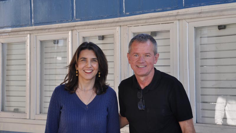 Jaqueline Marques e Nasário Bohnen apresentaram o projeto Cine Vagão