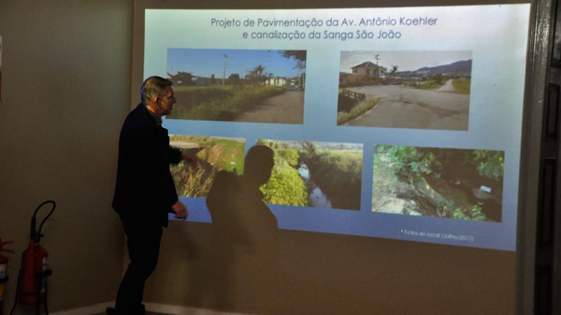 Secretário de Planejamento, Jeferson Gerhardt, apresentou os projetos