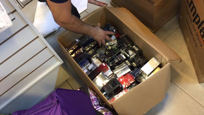 Maior parte dos produtos apreendidos foi perfumes