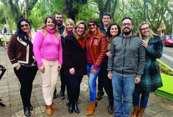 Equipe de voluntários que está participando do projeto