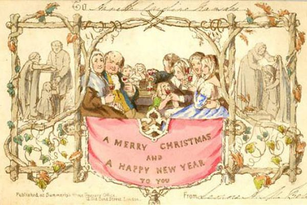 Primeiro cart‹o de Natal