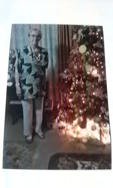 Irma Lau em um dos tantos Natais vividos: recorda›es sempre est‹o presentes