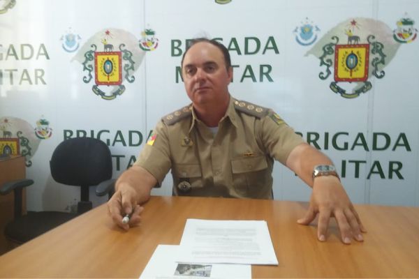 Comandante do CRPO, coronel Valmir José dos Reis