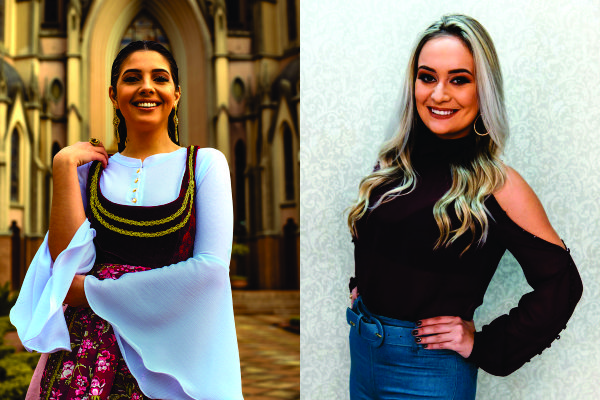 Amanda Angélica Beckenkamp e Bruna Gabriela Cruz