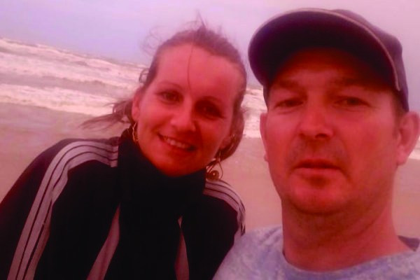 Leandro Back e sua esposa Raquel Fengler