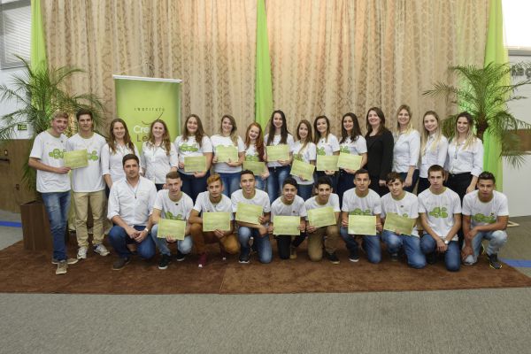 Formatura do Crescer Legal em Venâncio Aires, no ano de 2017
