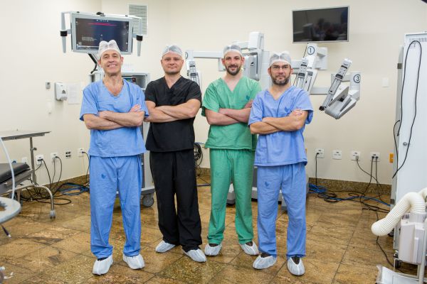 Dr. Milton Berger, Dr. Andre Berger, Dr. Rodrigo Donaduzzi, Dr. Brasil Silva 