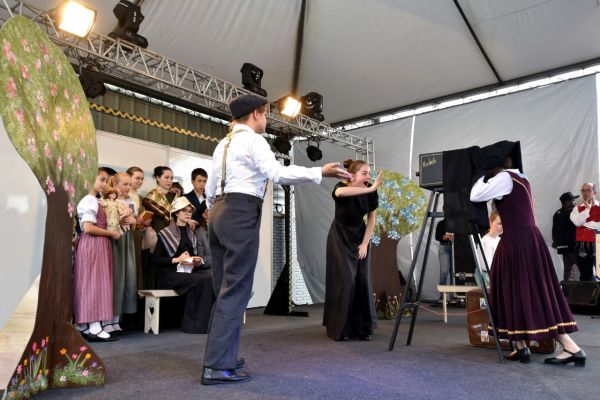 A apresentação da peça 