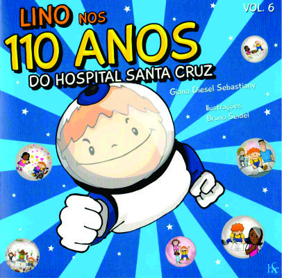 Histórias do Lino, que também fazem parte da decoração da pediatria, já foram lançadas em seis volumes