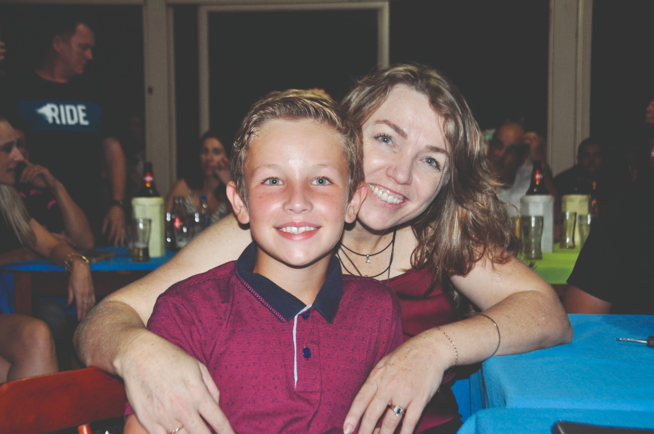 Marcia Wlach e seu filho Tiago