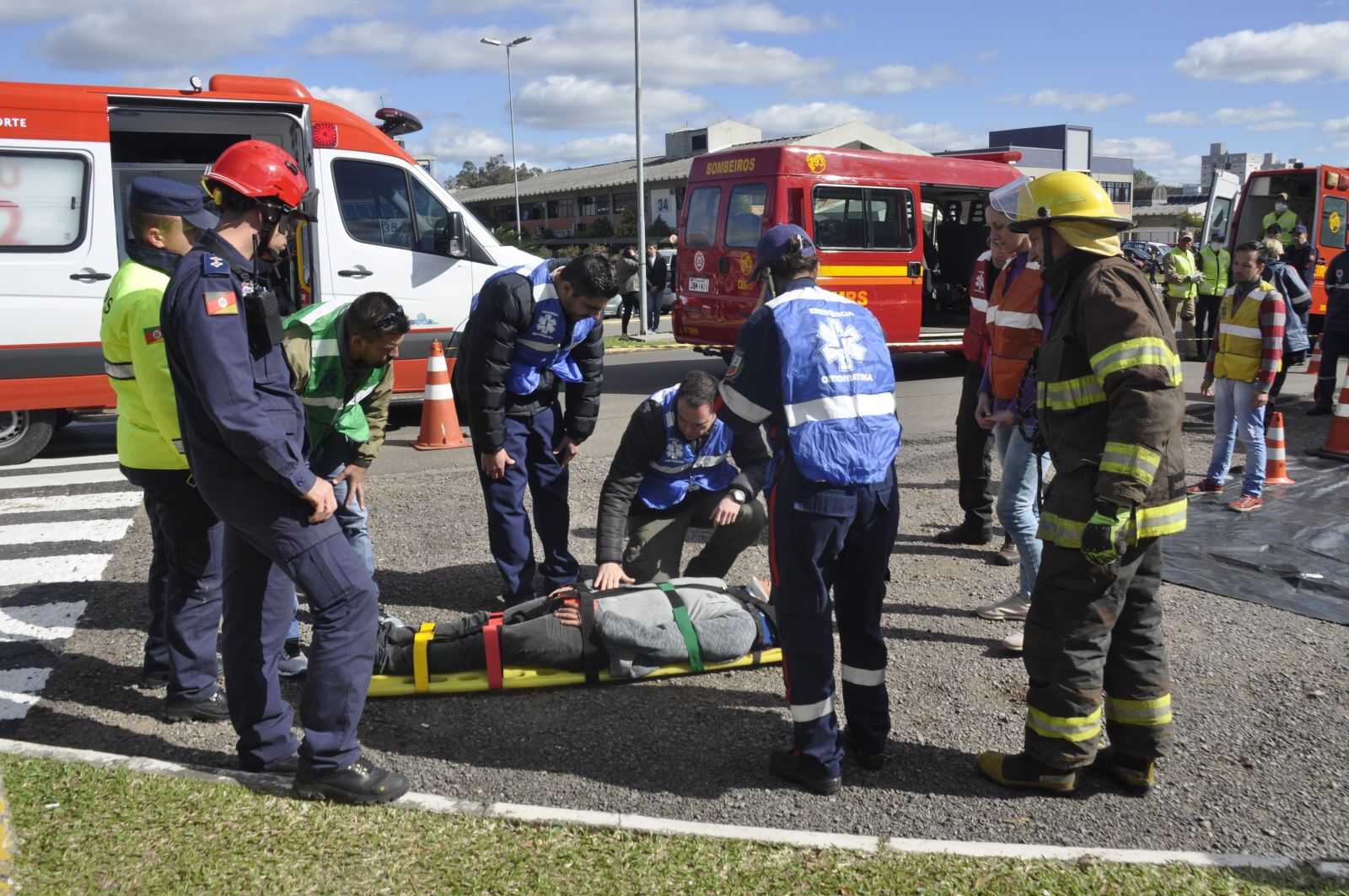 Durante o salvamento, os profissionais utilizaram o critério de verificação e classificação de risco das vítimas