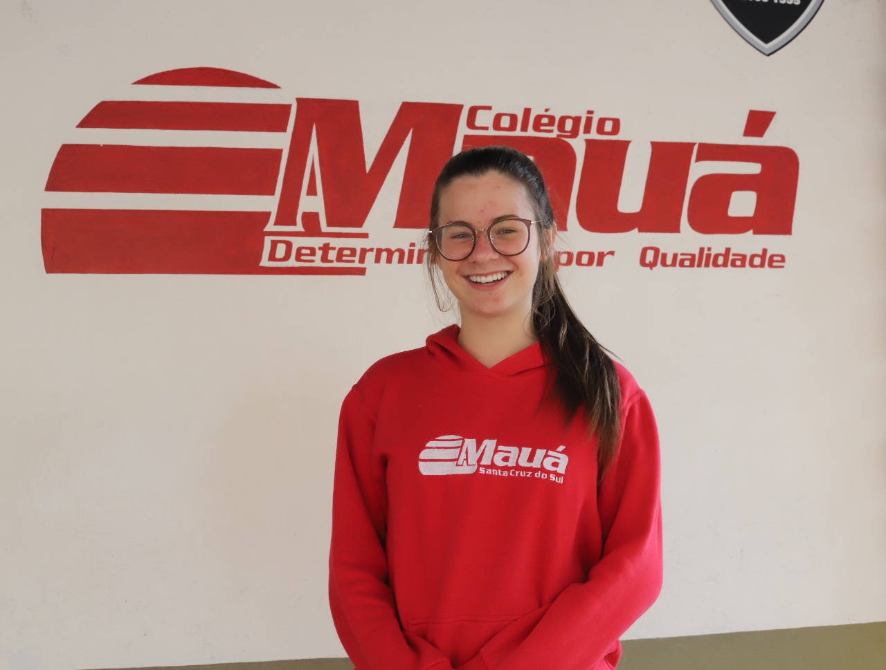 Carolina Loebens Hinterholz: 'Estou no ColŽgio Mau‡ desde o primeiro ano do ensino fundamental, tenho uma trajet—ria com a institui‹o'