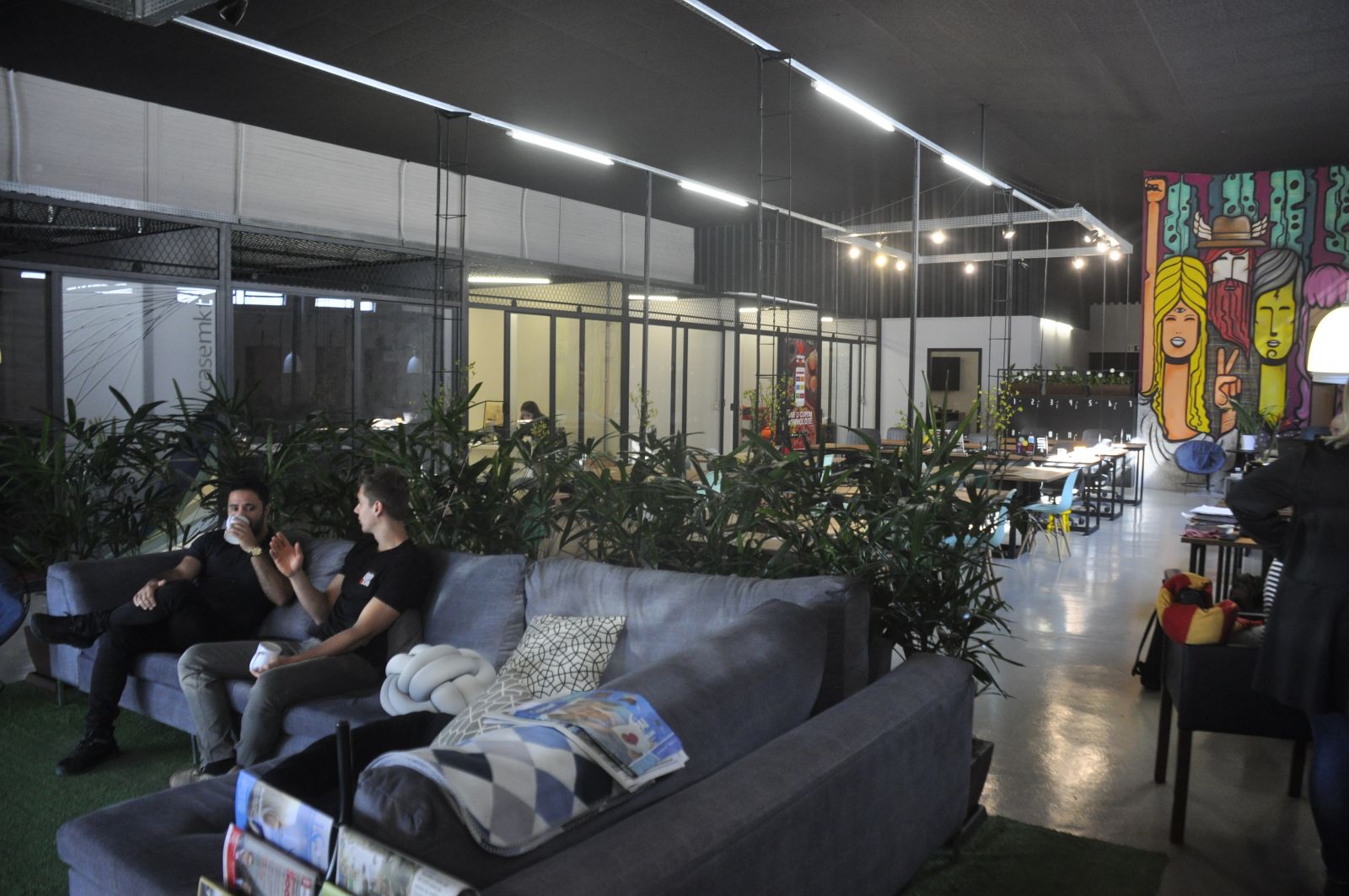 Espaço foi pensado para que os coworkers se sintam em casa