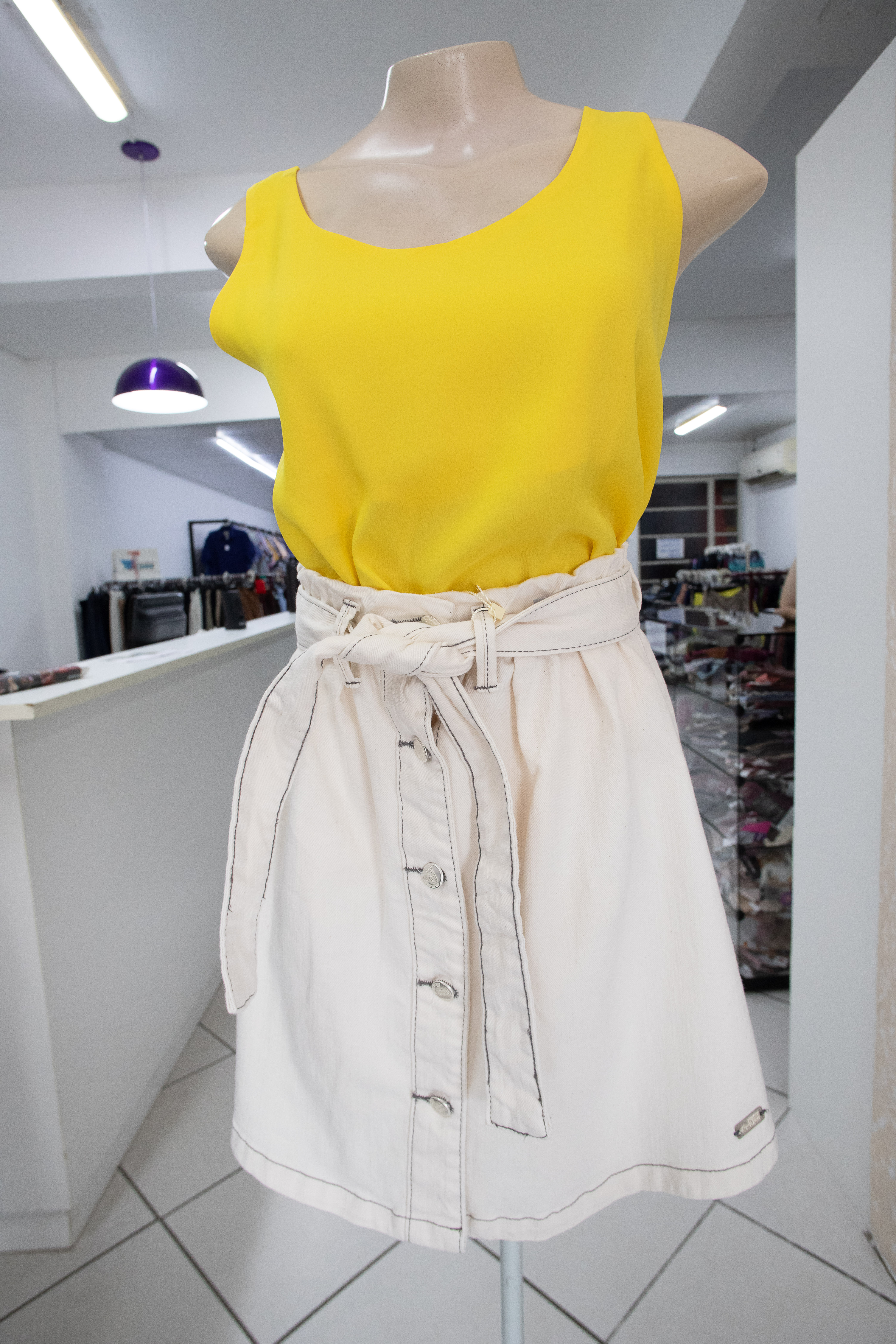 Regata mais saia feminina 