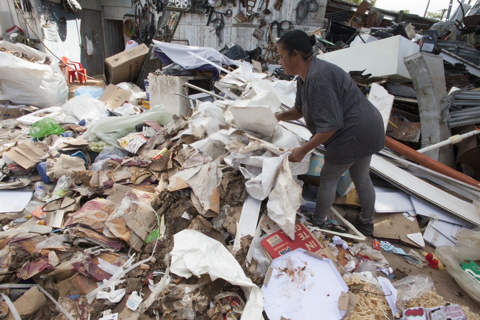 'O valor arrecadado depende do material reciclado', afirmou Bruna Ribeiro