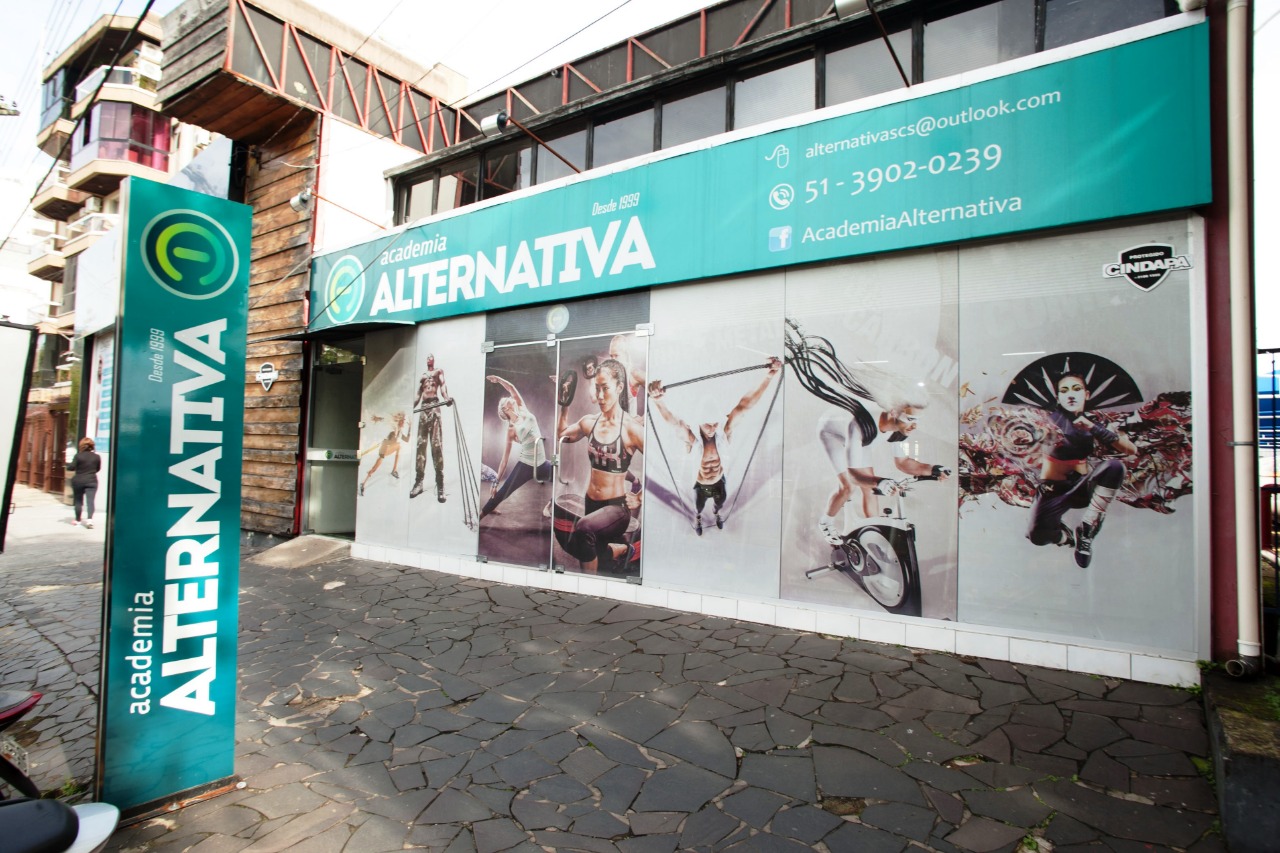 A Academia Alternativa fica localizada na Avenida do Imigrante, 450