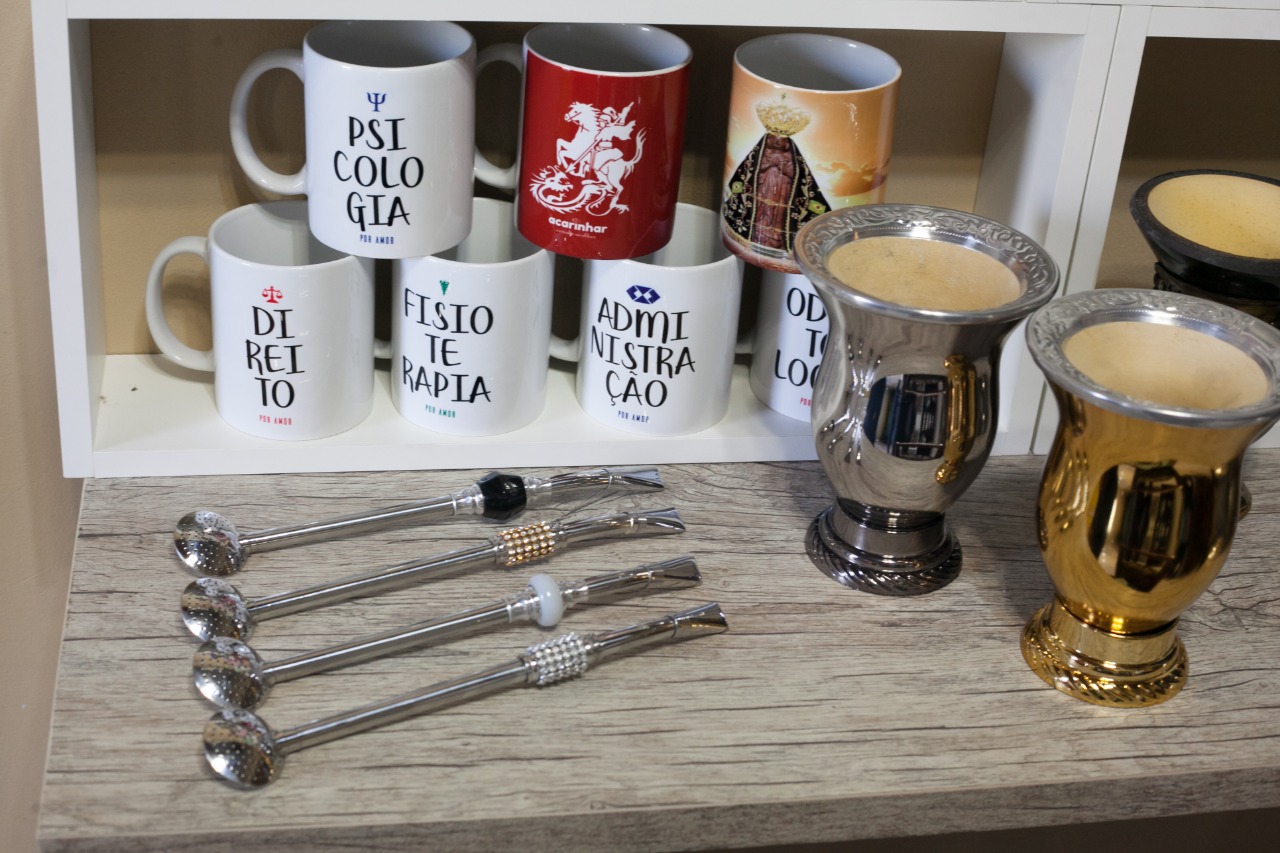 Kit chimarr‹o a partir de R$ 230,00 (pote, cuia, tŽrmica e mateira) 