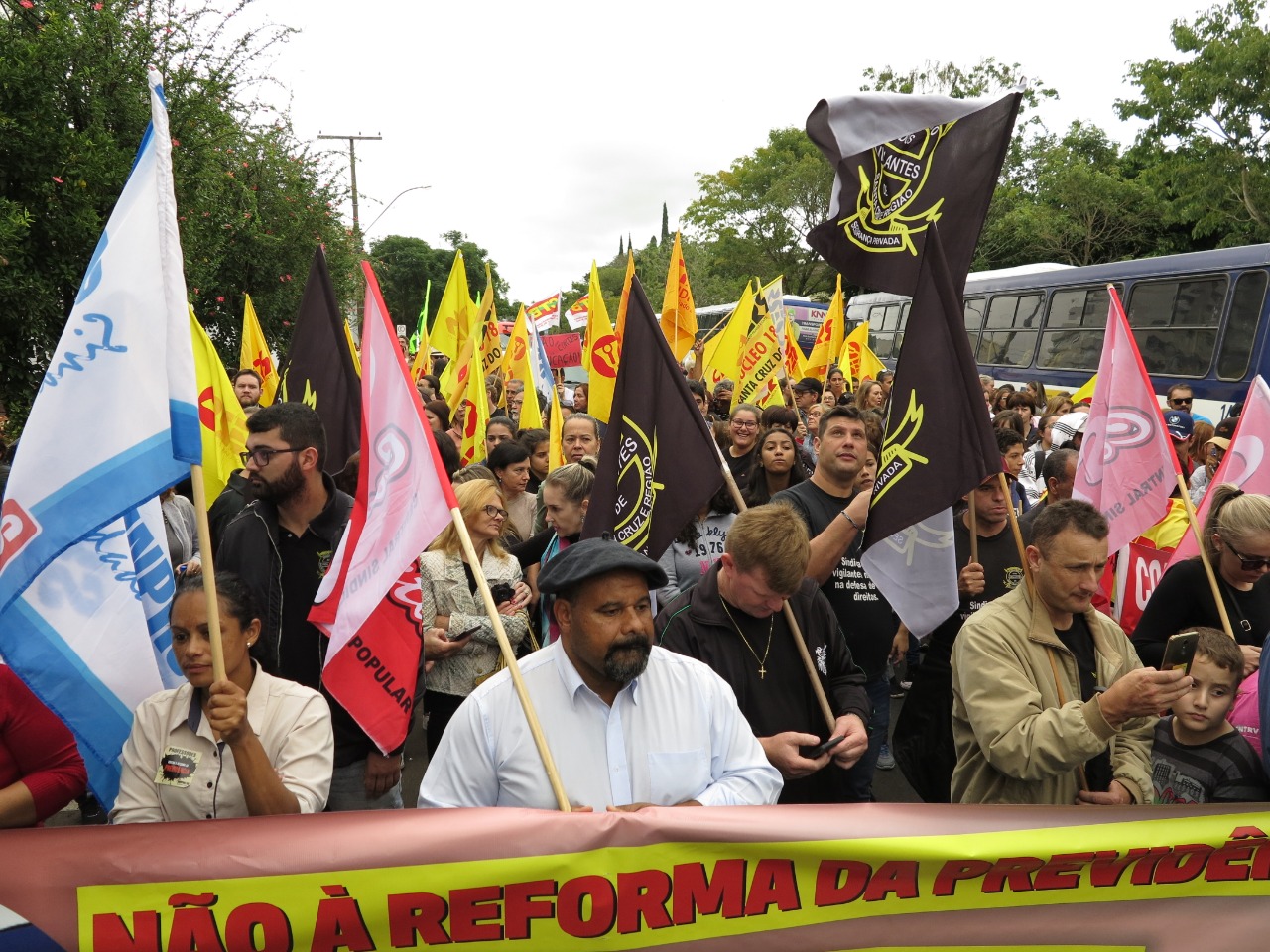 O 18º núcleo do Centro dos Professores do Estado do Rio Grande do Sul (Cpers) esteve mobilizado na Greve Geral da Educação