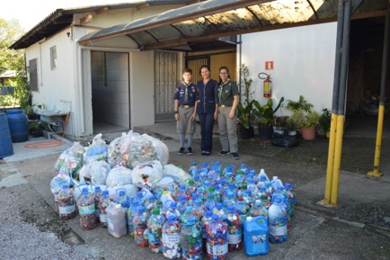 Ao todo, 104Kg de resíduos recicláveis foram doados ao Hospital