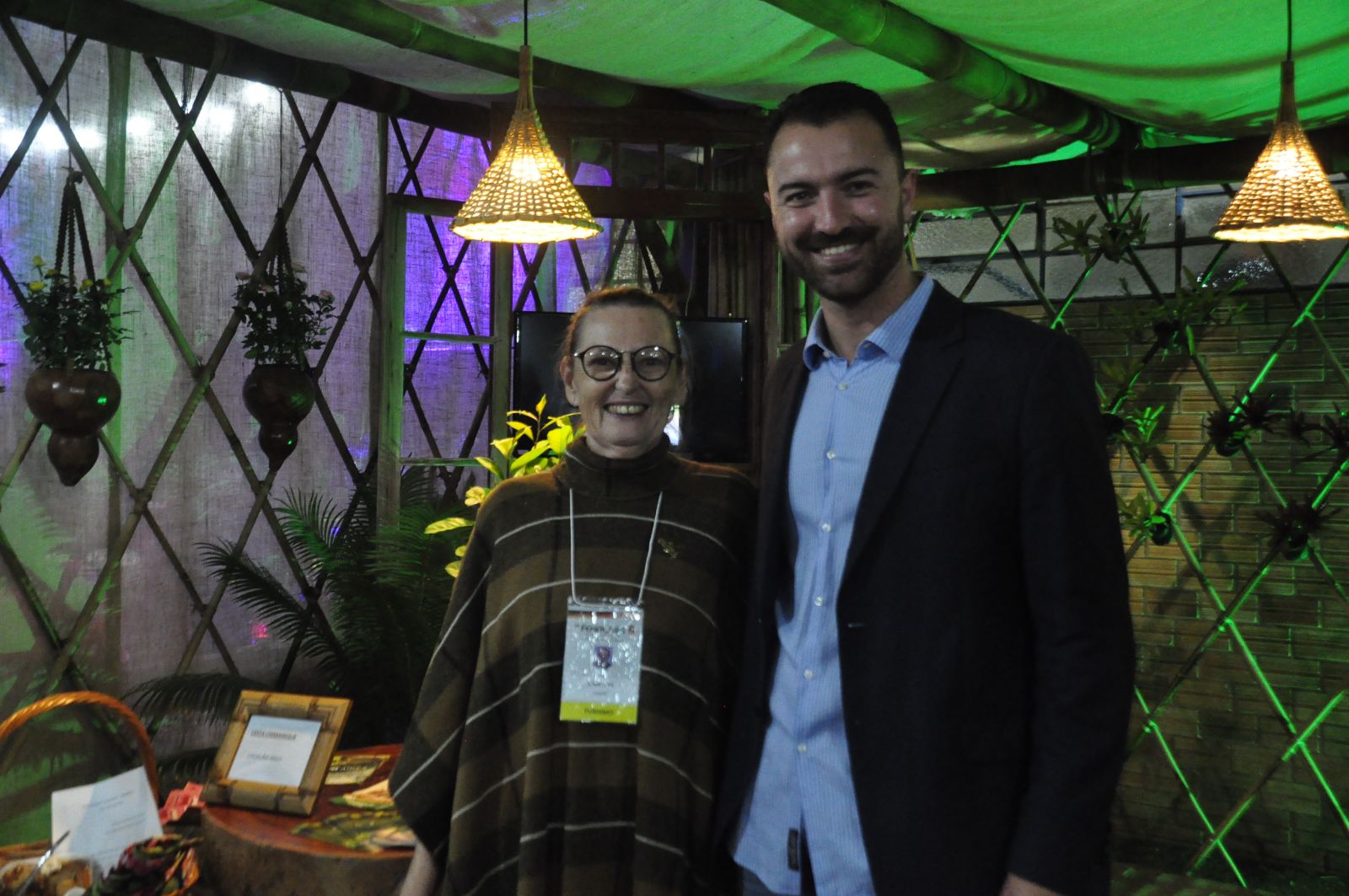 Sonia Lang e Nilson Lehmen coordenadores da Comissão de Turismo