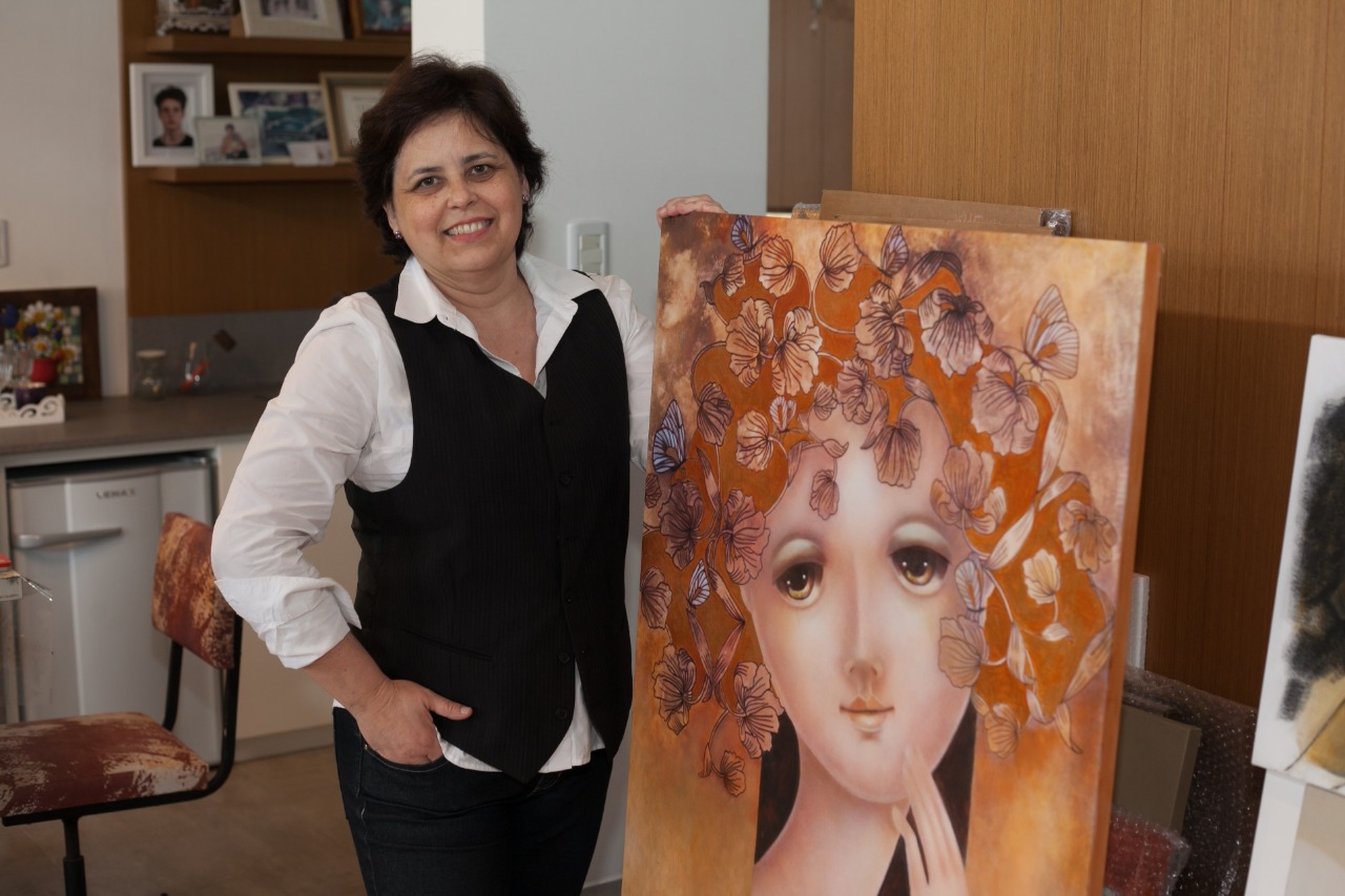 'Arte para mim não é um hobby, é minha profissão', disse Márcia