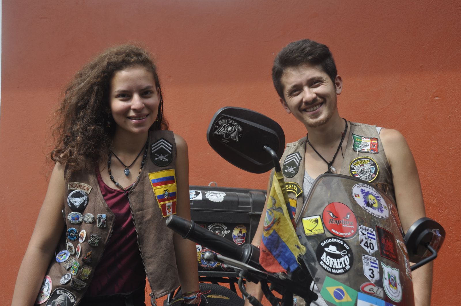 Karen e Sebastian estão na estrada juntos há 5 meses
