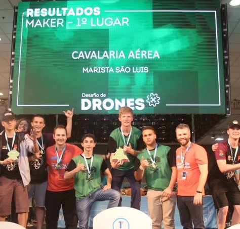 Equipe Cavalaria Aérea conquistou o primeiro lugar no Desafio de Drones, categoria maker