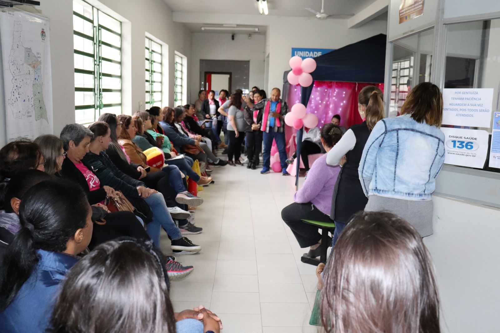 Posto de Saúde ficou lotado para o evento 'Um brinde a vida'