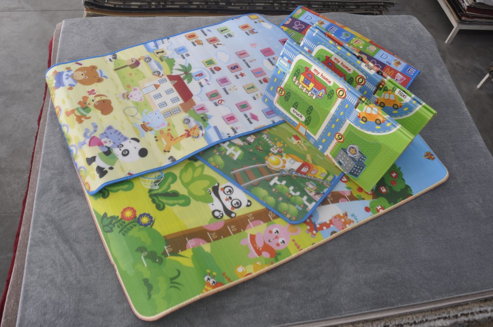 Tapetes para os recŽm nascidos s‹o f‡ceis de limpar e guardar