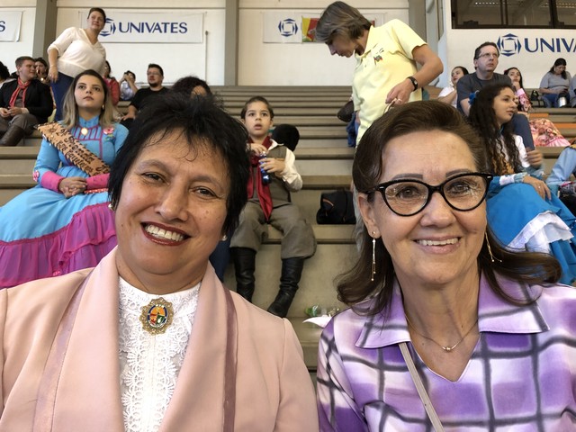 Elenir Winck, (esquerda) e Gilda Galeazzi, (direita) receberam 530 votos cada uma na eleição para presidente do MTG