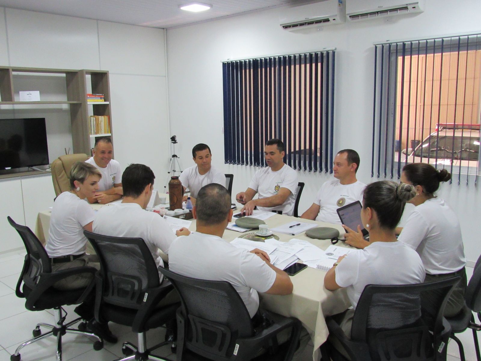 Reunião entre oficiais tratou sobre o planejamento e orientações sobre como proceder a cadeia de custódia nas ocorrências policiais