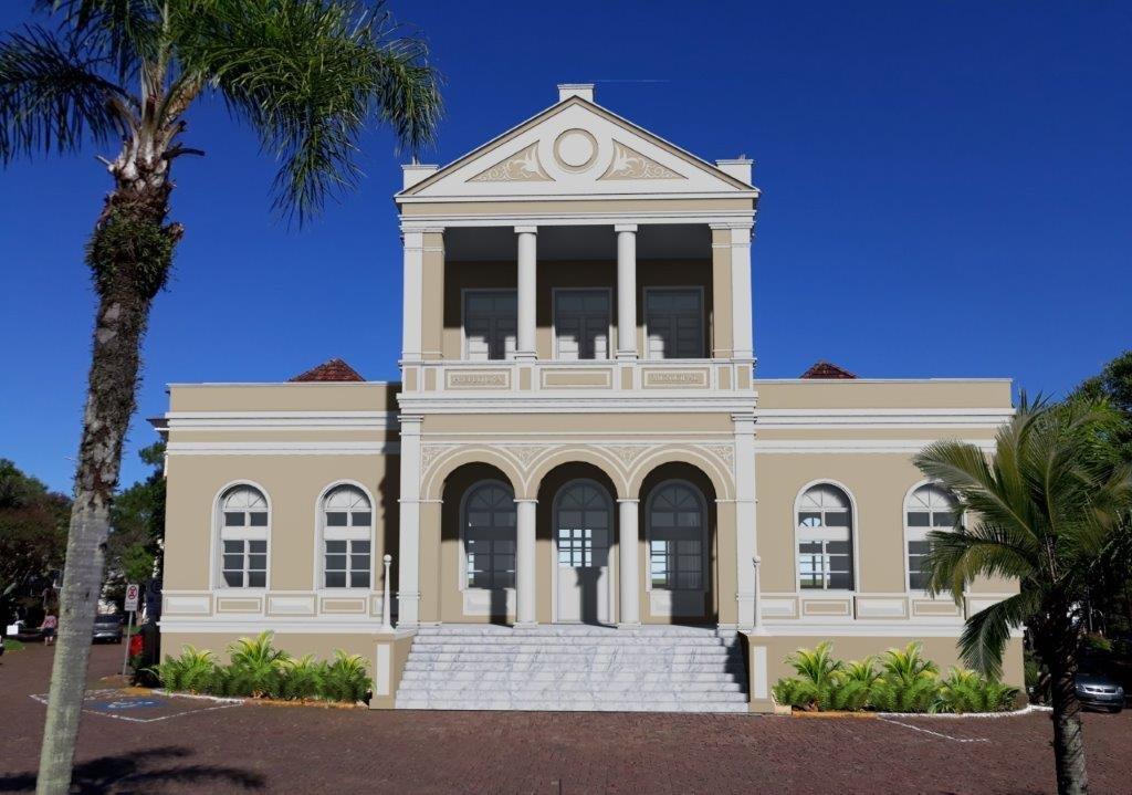 Imagem simula como ficará o prédio depois de revitalizado