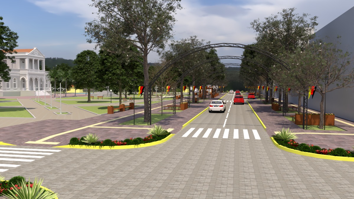 Revitalização irá trazer ares de modernização para o centro de Santa Cruz do Sul