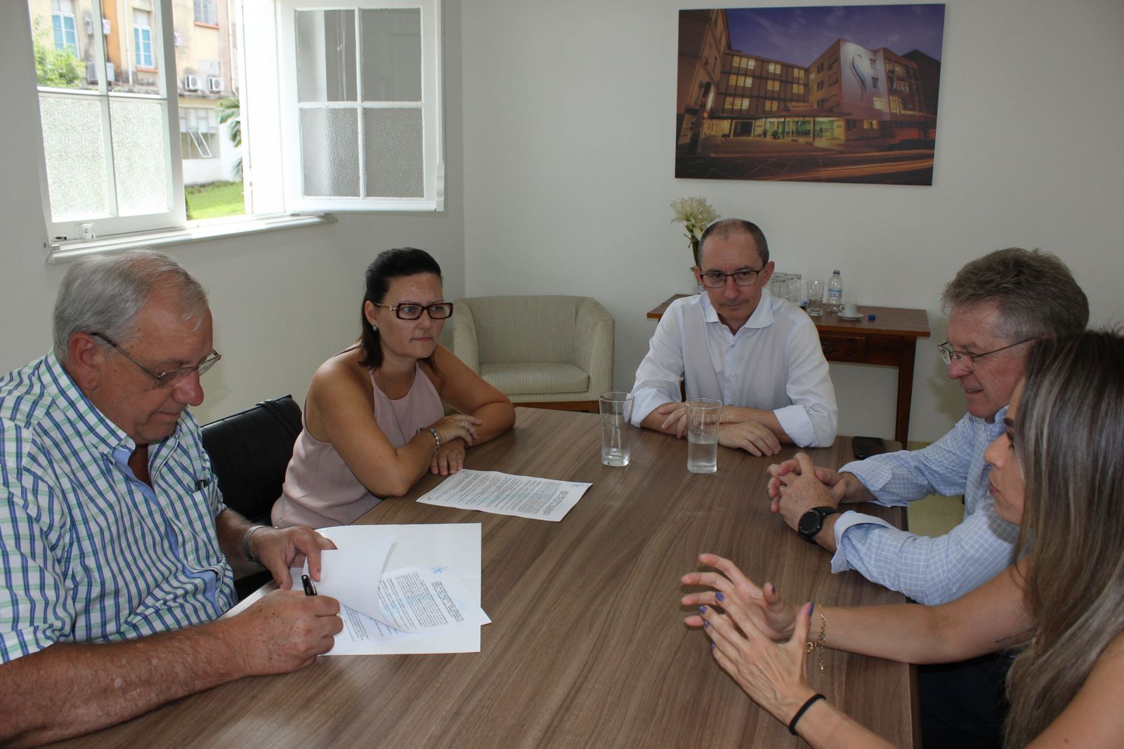 Hospital Santa Cruz e Uniodonto Vales do Taquari e Rio Pardo oficializaram parceria na última quarta-feira