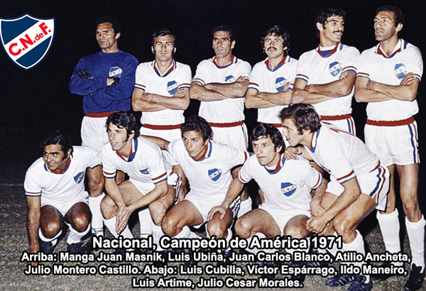 O lendário Nacional de 1971, que contou com o goleiro Manga e o zagueiro Ancheta