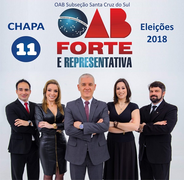 Chapa de oposição concorre com o número 11 e o lema