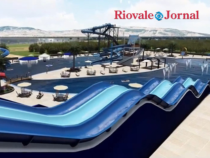 Parque aquático é uma das atrações que o complexo esportivo e turístico abrigará