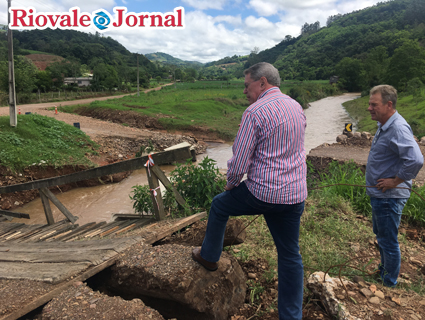 Telmo voltou à Linha Júlio de Castilhos, onde a ponte caiu