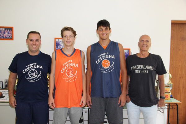 Rodolfo Thomas, Renan Bublitz, Dhomini Vieira e Gilmar Weis