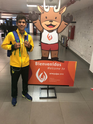 Santiago Wuscovi, do Mauá, foi a Arequipa pela Seleção Brasileira