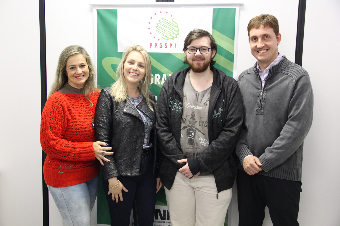 (da esq. para a dir.): Liane Kipper, Gabriela Kessler, Henrique de Carvalho e Ricardo Czekster