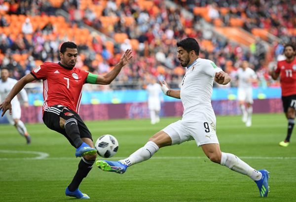 Uruguai de Suárez estreou com vitória na Rússia