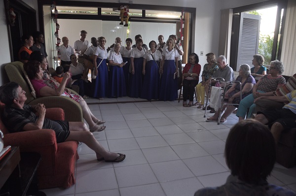 Lar de Idosos foi um dos locais visitados nessa semana