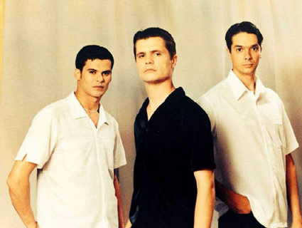 Evandro Weber, Gilnei Alex Ellwanger e Marcos Vinícius da Rosa: trio original da Banda Voga
