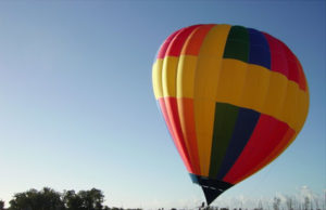 Caroline Reichert vai voar de balão