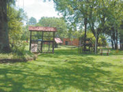 Uma grande estrutura em meio à natureza