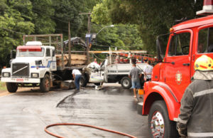Tempo ruim resulta em acidente