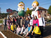 Uma visita rápida de intercambistas do Lions Club