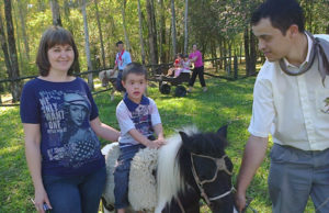 Curtindo um dia de sol e campo